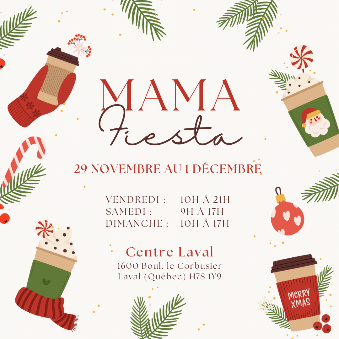 Les marchés Mama Fiesta (Pop-up shop) 29-30-1 décembre Centre Laval